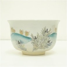 画像3: 作家物　色絵松葉茶碗（箱付） (3)
