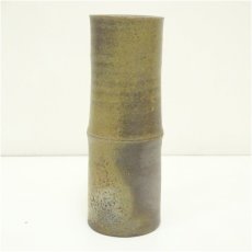 画像3: 備前焼　山本宗秀造　竹形花入（共箱） (3)