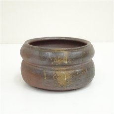 画像2: 備前焼　竹子窯　西川政美造　建水（共箱） (2)