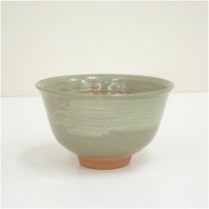 画像2: 京焼　松峰造　高麗福ノ字茶碗（共箱） (2)
