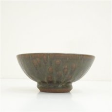 画像3: 作家物　緑釉掛流し茶碗（箱付） (3)