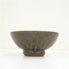 画像4: 作家物　緑釉掛流し茶碗（箱付） (4)