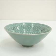 画像2: 作家物　高麗青磁茶碗（保護箱） (2)