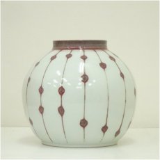 画像3: 作家物　釉裏紅壷（保護箱） (3)