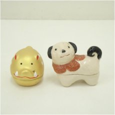 画像1: 作家物　干支香合2点セット (1)