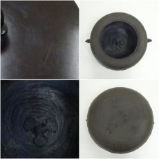 画像8: 釜師　菊池政光造　広口政所釜（共箱） (8)