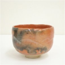 画像2: 良楽造　赤楽茶碗（共箱） (2)