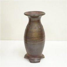 画像2: 備前焼　松園窯造　花入（共箱） (2)