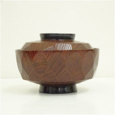 画像4: 輪島塗　絵変り蒔絵亀甲椀5客（共箱） (4)