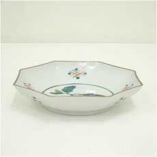 画像1: 九谷焼　北村隆造　野菜図八角皿 (1)