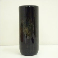 画像4: 久保香月造　輪島塗　沈金花生（共箱） (4)