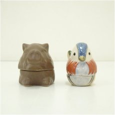 画像3: 貴山造　干支亥香合・佐々木松楽造　酉香合　2点セット (3)