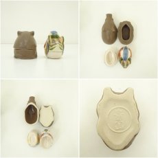 画像6: 貴山造　干支亥香合・佐々木松楽造　酉香合　2点セット (6)