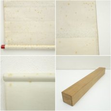 画像9: 大徳寺　細合喝堂筆　「桃色笑春風」春洋筆　貝雛画賛　横物　肉筆紙本掛軸（共箱） (9)