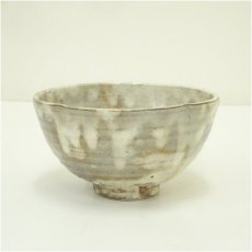 画像2: 作家物　粉引縞花茶碗（共箱） (2)