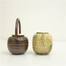 画像4: 山口錠鉄造　色変り四滴茶入（共箱）　□z (4)