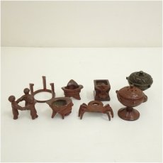画像2: 唐銅七種蓋置（共箱） (2)
