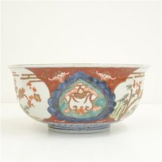 画像4: 明治期　伊万里焼　錦手梅図鉢 (4)