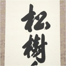 画像3: 秋月筆　「松樹千年翠」一行書　肉筆紙本掛軸 (3)