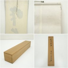画像9: 大徳寺　三重野与雲（荊山）筆　「昨夜一聲雁」一行書　肉筆紙本掛軸（共箱） (9)