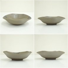 画像6: 草土窯　福田英明造　焼締銀彩福寿文向付5客（共箱） (6)