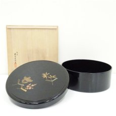 画像1: 五島屋謹製　輪島塗蒔絵茶櫃（共箱） (1)
