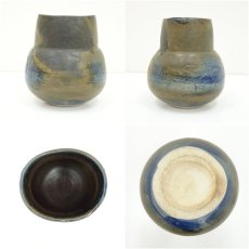 画像6: 中島翁助造　釉彩花瓶　（共箱） (6)