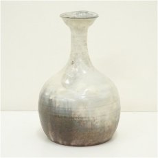 画像2: 萩焼　十二代　田原陶兵衛造　下蕪花入（共箱） (2)