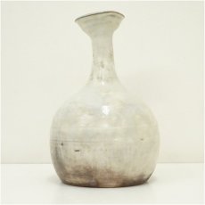 画像4: 萩焼　十二代　田原陶兵衛造　下蕪花入（共箱） (4)