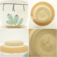 画像7: 八代　高橋道八造　色絵萬才之図茶碗（保護箱） (7)
