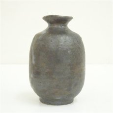 画像3: 南山寿　梶田泰山造　鼠志野酒器セット（共箱） (3)