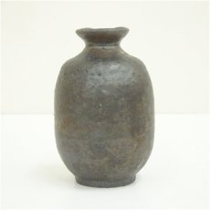 画像4: 南山寿　梶田泰山造　鼠志野酒器セット（共箱） (4)