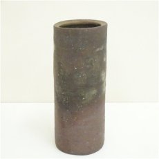 画像2: 備前焼　榊原清人造　花入（共箱） (2)