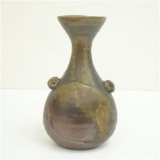 画像4: 備前焼　山下譲治造　花入（共箱） (4)