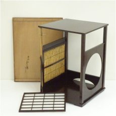 画像1: 塗師　川瀬表完造　吉野棚（共箱） (1)