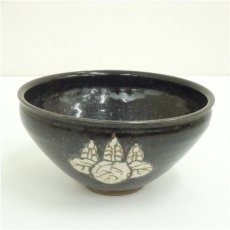 画像2: 葵窯　竹里庵　加藤春二造　天目茶碗（箱付） (2)