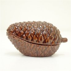 画像3: 大樋焼　三代　大樋長阿弥（研仁）造　松笠香合（共箱） (3)