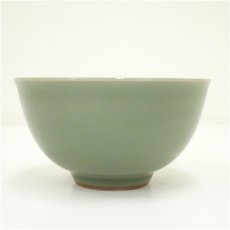 画像2: 京焼　三代　諏訪蘇山造　青磁茶碗（共箱） (2)