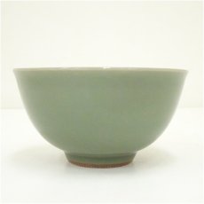 画像3: 京焼　三代　諏訪蘇山造　青磁茶碗（共箱） (3)