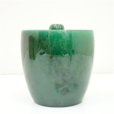 画像3: 京焼　吉向陶荘造　青釉水指（共箱） (3)