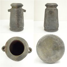 画像6: 備前焼　豊福寛造　花入（共箱） (6)