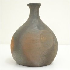 画像4: 備前焼　松田華山造　徳利花入（共箱） (4)