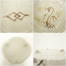 画像7: 山口錠鉄造　志野木瓜形喰籠（共箱） (7)