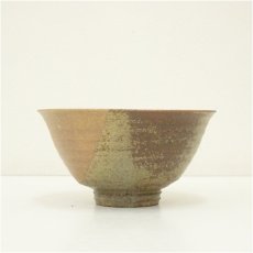 画像3: 京焼　大石督幸造　伊羅保片身替茶碗（共箱） (3)