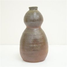 画像3: 備前焼　末石泰節造　瓢型花器（共箱） (3)