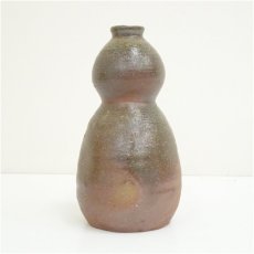 画像4: 備前焼　末石泰節造　瓢型花器（共箱） (4)