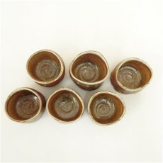 画像3: 伊賀焼　小島憲二造　筒碗6客（共箱） (3)