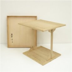 画像1: 正斉造　桐四方棚（共箱） (1)
