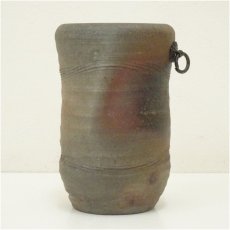 画像3: 備前焼　稲荷作造　窯変掛花入（共箱） (3)