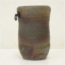 画像4: 備前焼　稲荷作造　窯変掛花入（共箱） (4)
